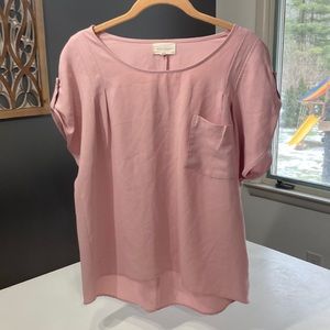 Melloday Pink Blouse Size S